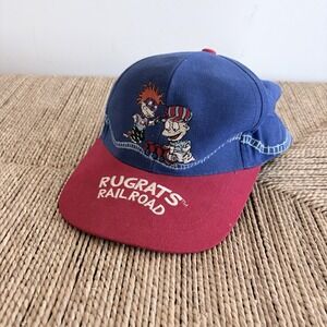 Vintage 1998 Rugrats Railroad Baseball Cap Nickelodeon 90s Embroidered Thailand